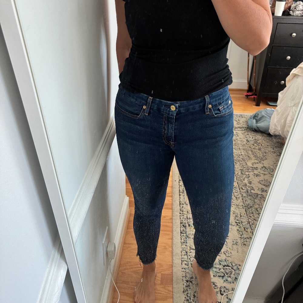 7 For All Mankind Skinny Ankle Jeans - Size 31